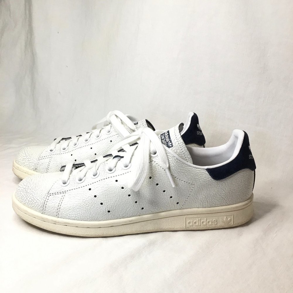 ADIDAS Stan Smith SNEAKERS Size 8.5 (US) White Navy Blue
